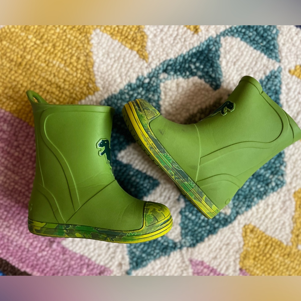Crocs- Dinosaur rain boots